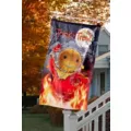 Flaming Sam Flag - Trick 'r Treat at Spirit Halloween