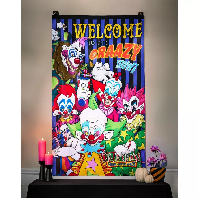 The Crazy Show Flag - Killer Klowns from Outer Space at Spirit Halloween