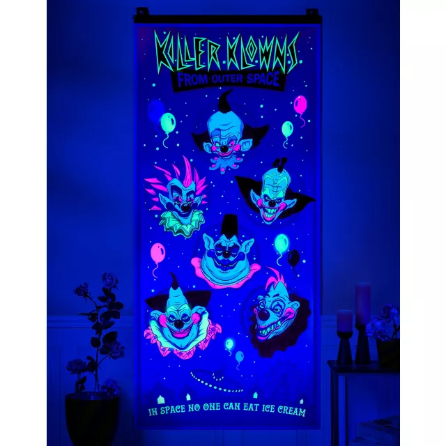 Killer Klowns from Outer Space Black Light Wall Panel at Spencer's
