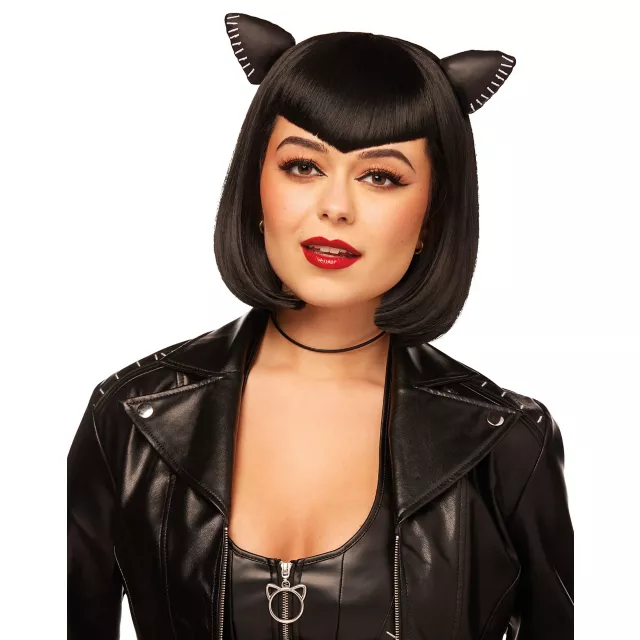 Catwoman Wig with Cat Ears - DC Villains at Spencer's