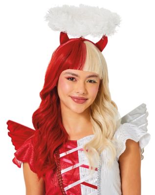 Kids Heat Resistant Angel Devil Split Wig