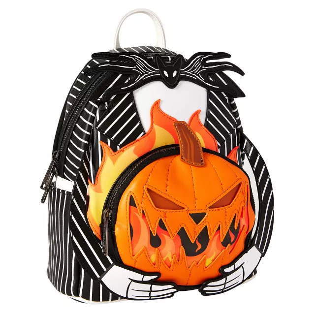Loungefly Light-Up Pumpkin King Mini Backpack - The Loungefly Light-Up Pumpkin King Mini Backpack - The