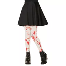 Kids Bloody White Tights at Spirit Halloween