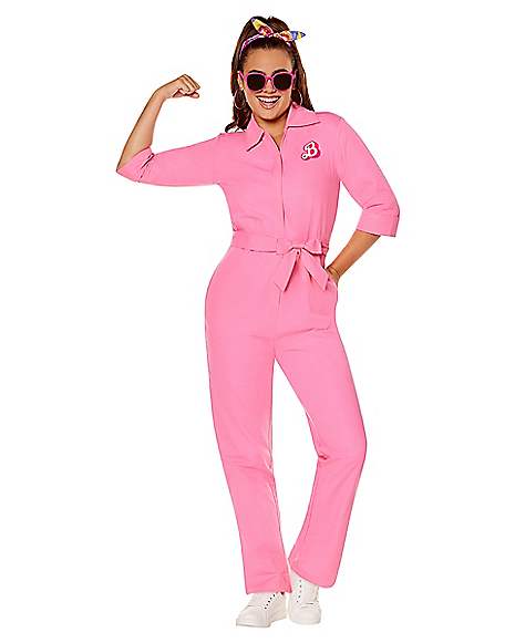 Adult Pink Power Jumpsuit - Barbie the Movie - Spirithalloween.com