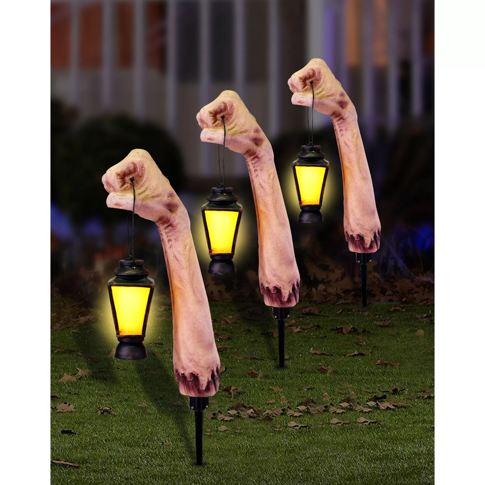 Zombie Arm Pathway Markers at Spirit Halloween