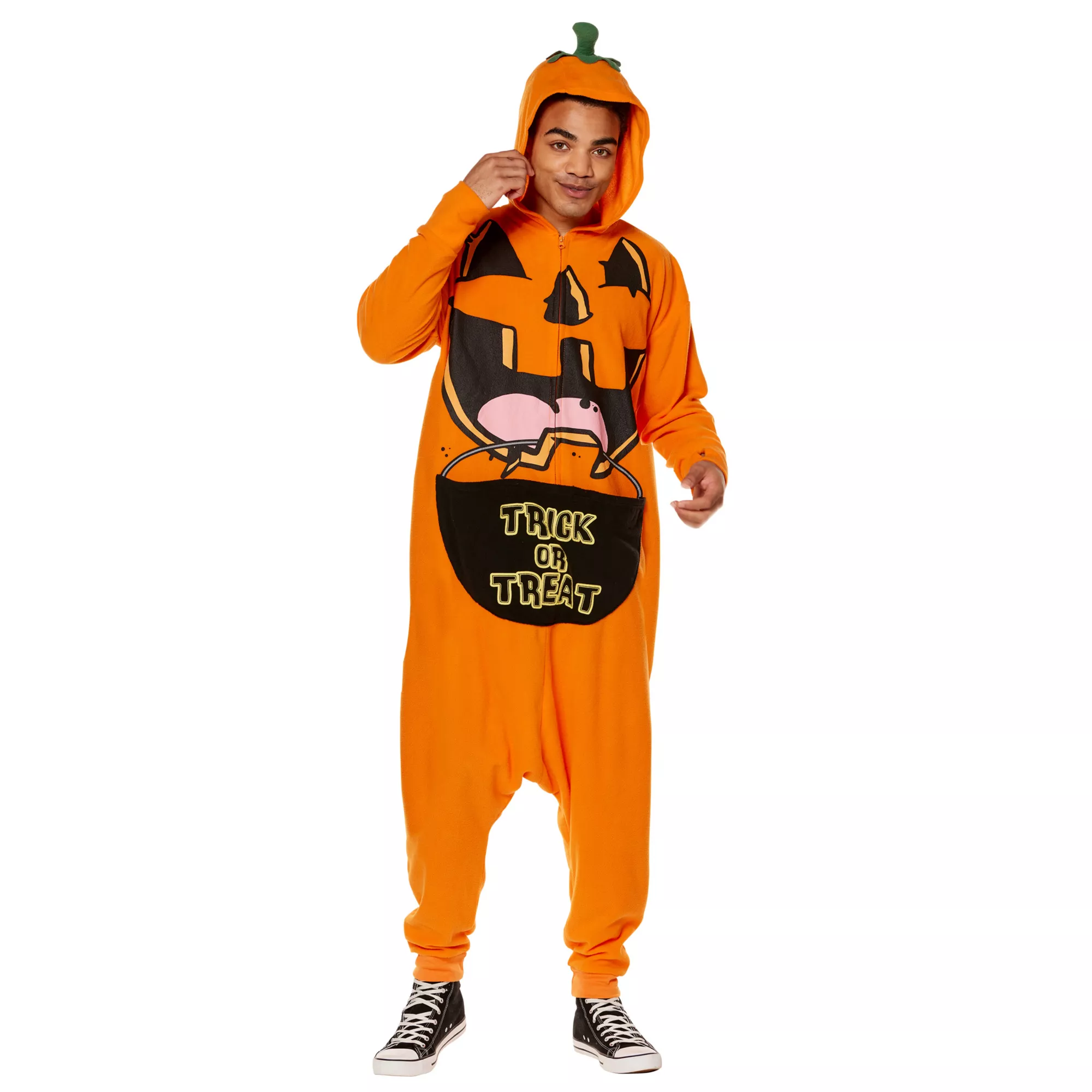 Adult Pumpkin Jumpsuit Costume at Spirit Halloween