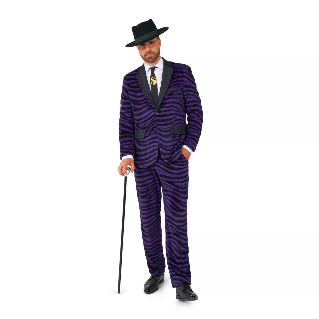 Adult Purple Tiger Pimp Suit Costume - Spirithalloween.com