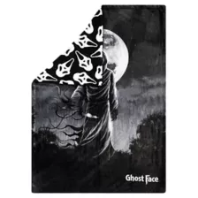 Ghost Face Reversible Fleece Blanket at Spencer's