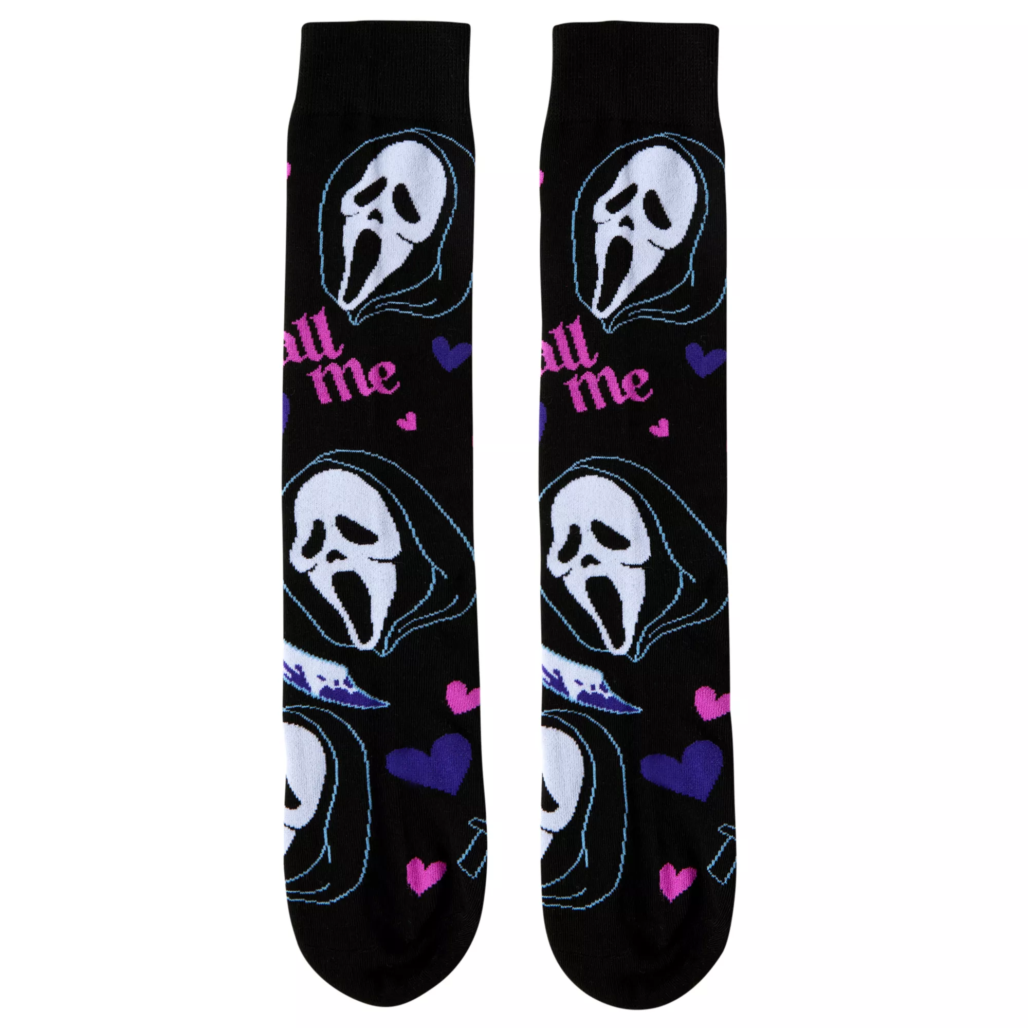 Ghost Face Crew Socks - 2 Pack at Spencer's