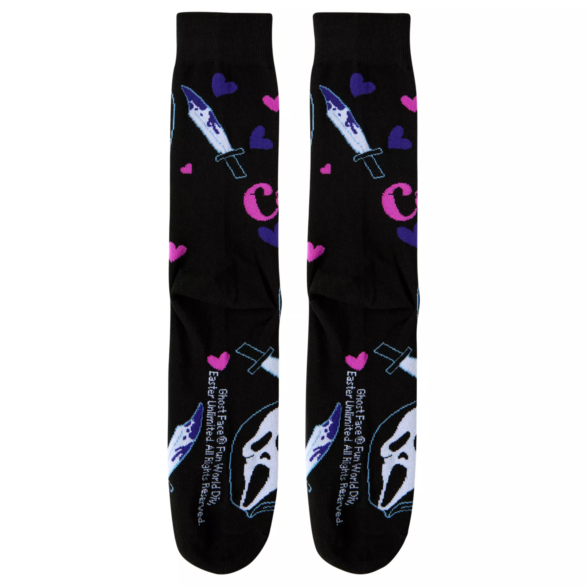 Ghost Face Crew Socks - 2 Pack at Spencer's