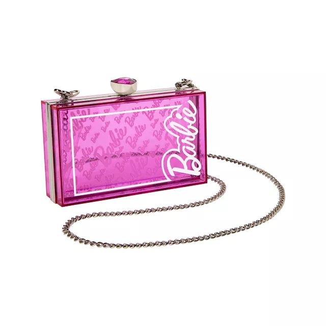 Pink Classic Barbie Box Crossbody Bag at Spencer's