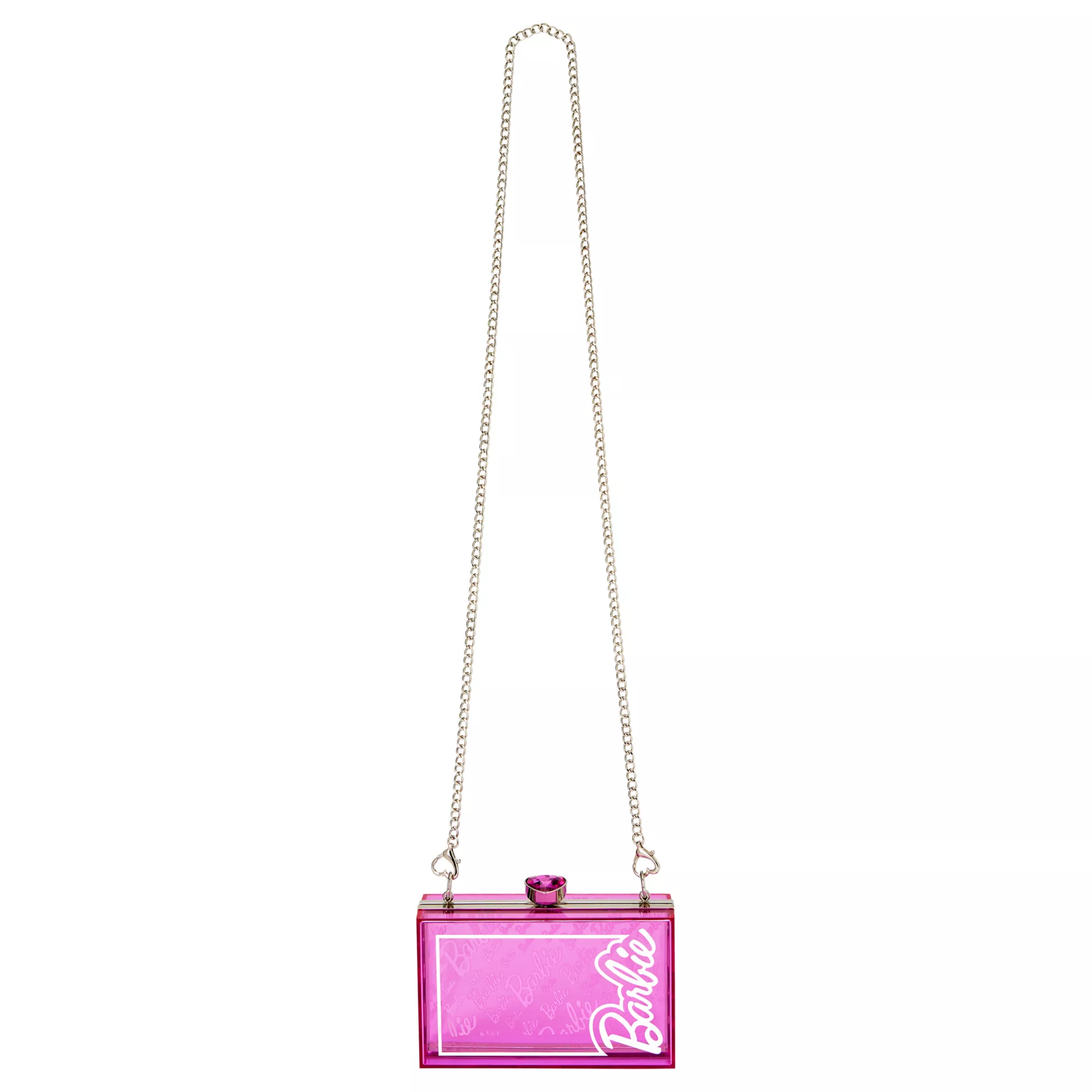 Pink Classic Barbie Box Crossbody Bag at Spencer's