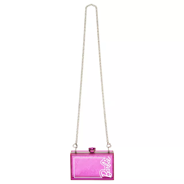 Pink Classic Barbie Box Crossbody Bag at Spencer's