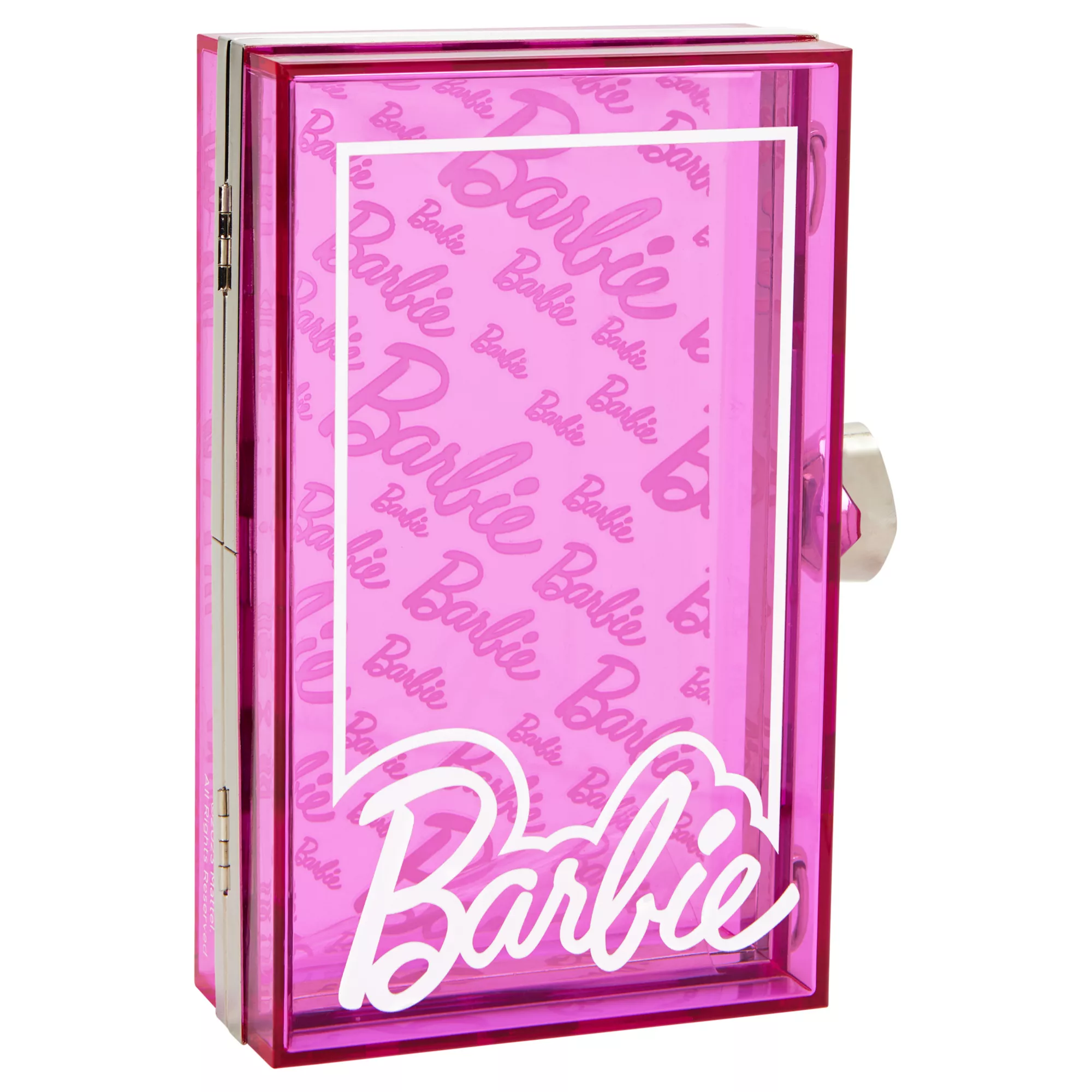 Pink Classic Barbie Box Crossbody Bag at Spencer's