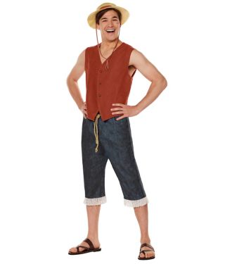 Adult Straw Hat Luffy Costume - One Piece