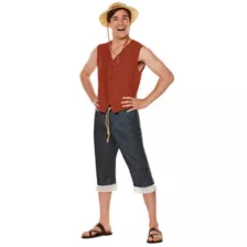 Adult Straw Hat Luffy Costume - One Piece at Spirit Halloween