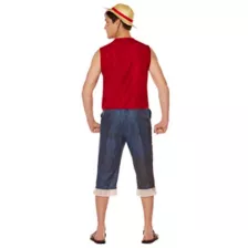 Adult Straw Hat Luffy Costume - One Piece at Spirit Halloween