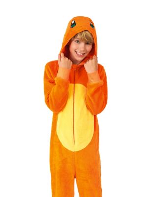 Kids Hooded Charmander Union Suit - Pokémon - Spirithalloween.com