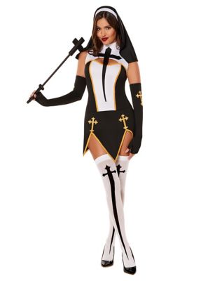 Adult Sexy Nun Costume - Spirithalloween.com