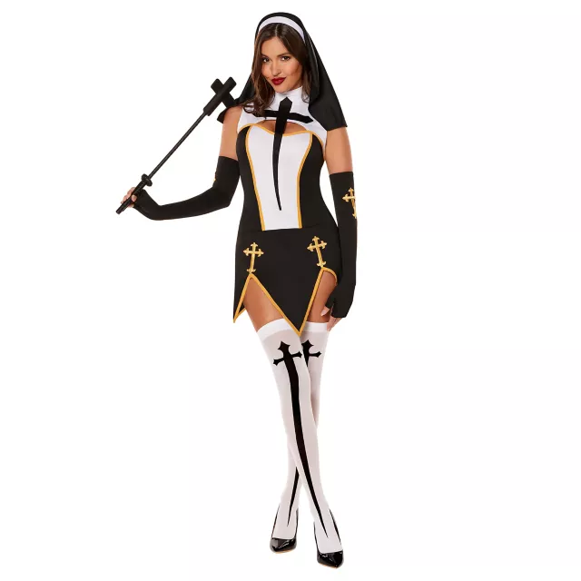 Adult Sexy Nun Costume - Spirithalloween.com