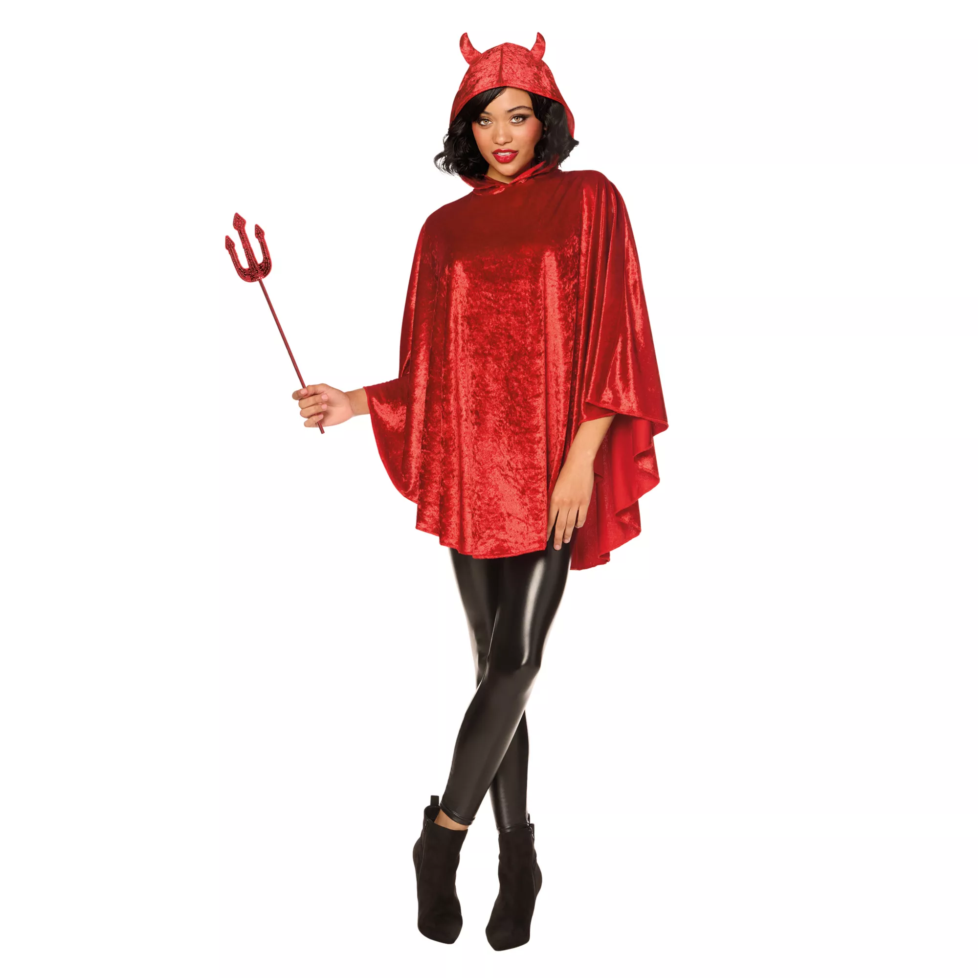 Adult Red Devil Poncho at Spirit Halloween