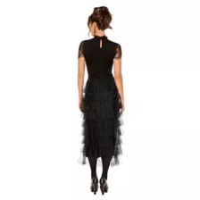 Black Layered Tulle Skirt at Spencer's