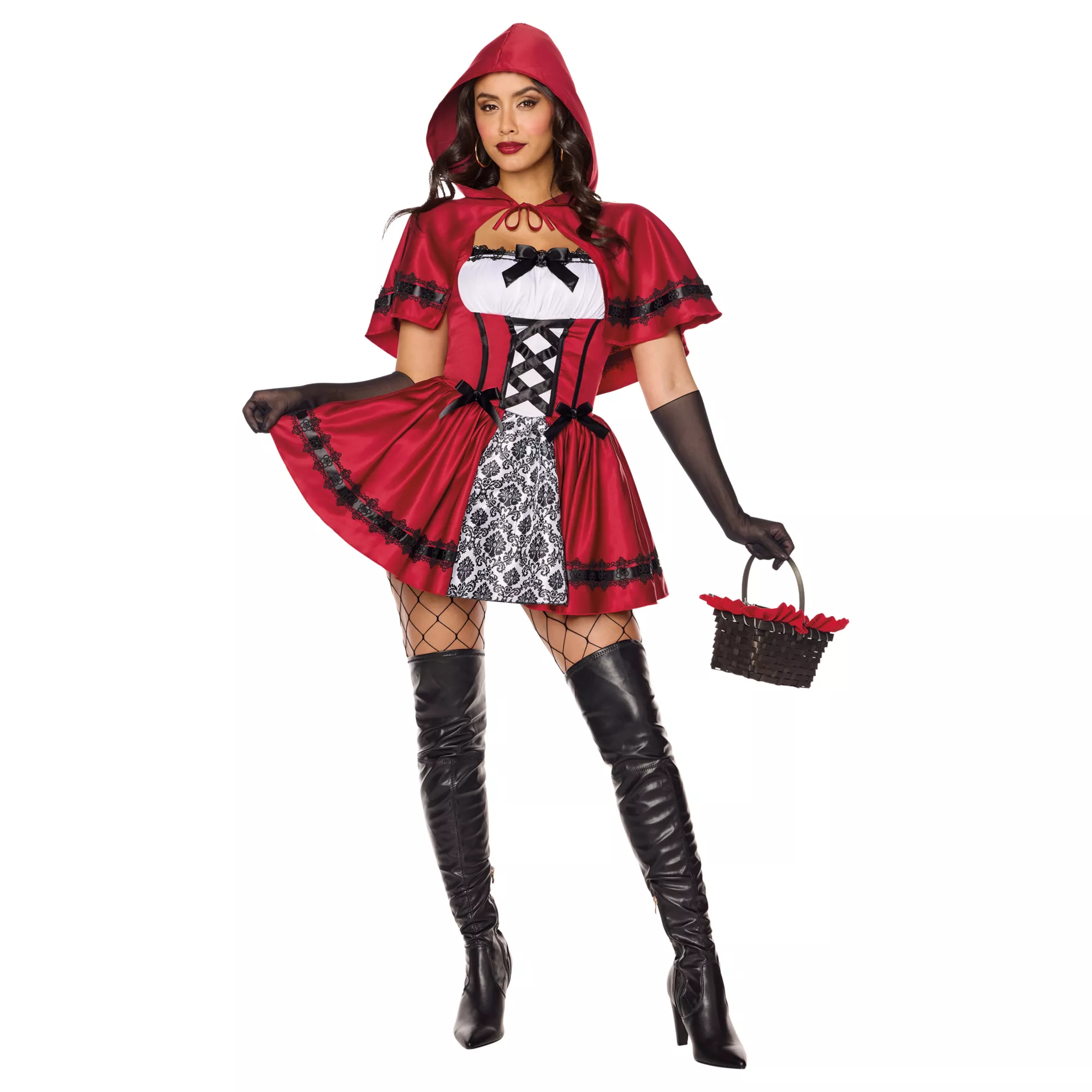 Adult Rebellious Red Riding Hood Costume