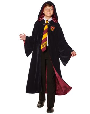 Kids Gryffindor Robe Deluxe - Harry Potter, Black - Spirit Halloween