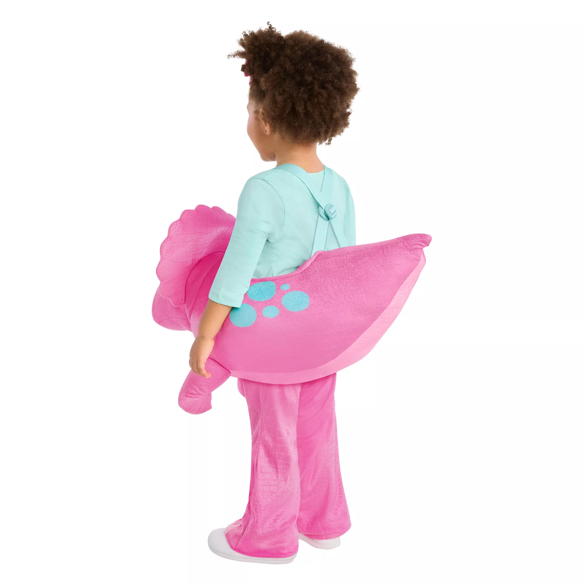 Toddler Pink Dino Ride-Along Costume at Spirit Halloween
