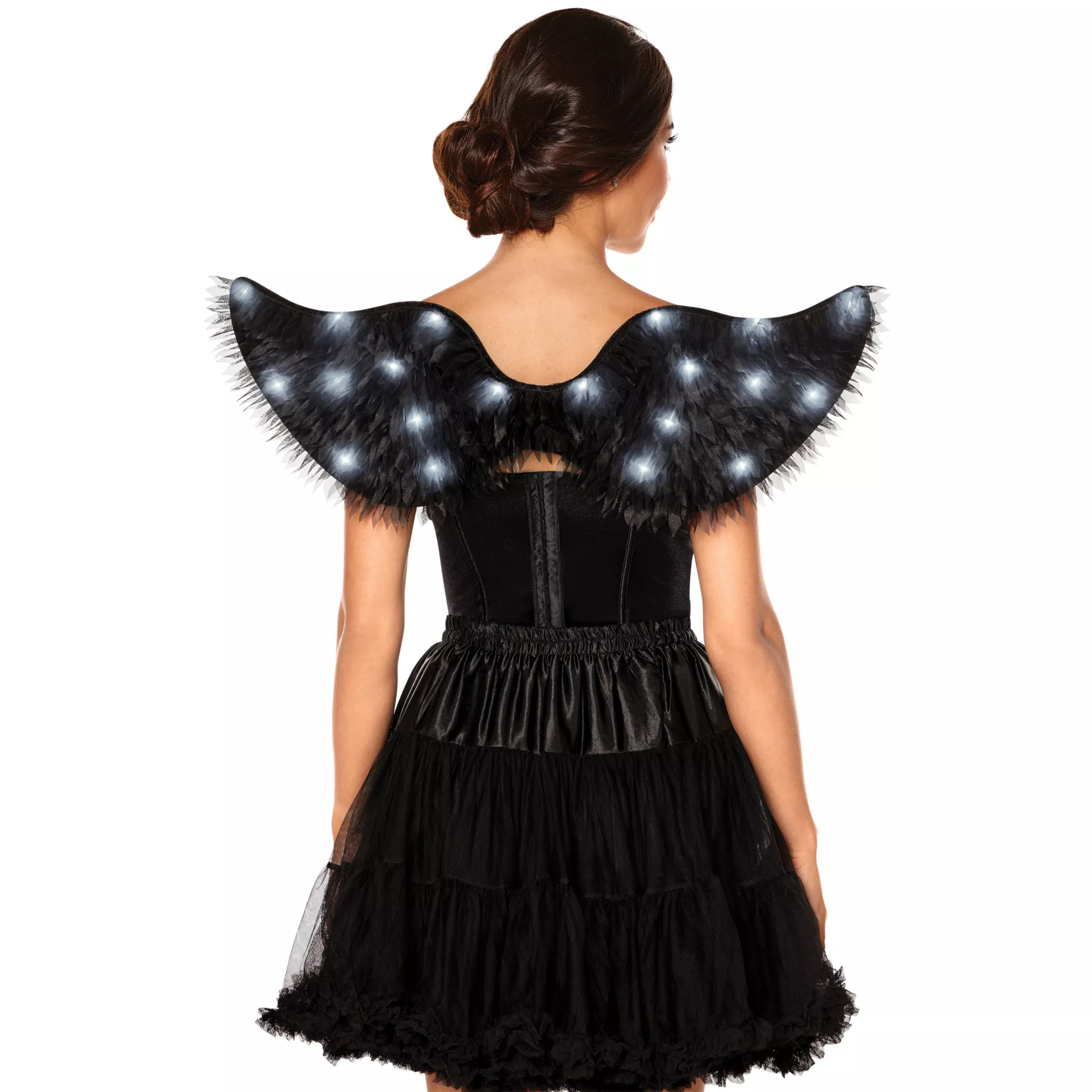 Black Light-Up Angel Wings at Spirit Halloween