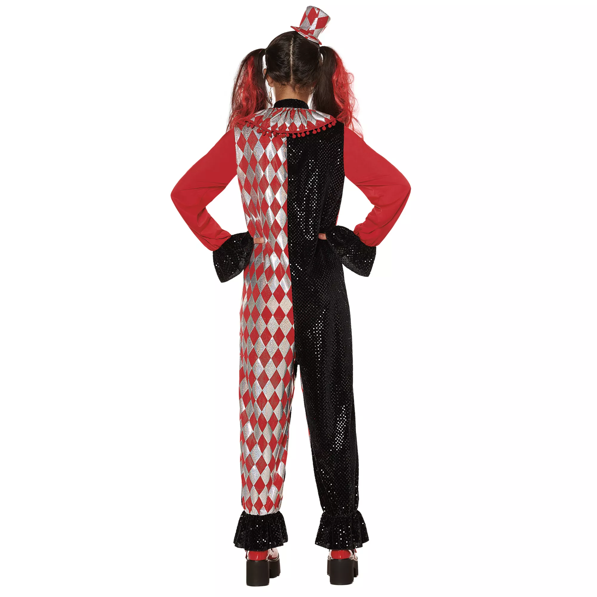 Kids Red and Black Clown Costume at Spirit Halloween