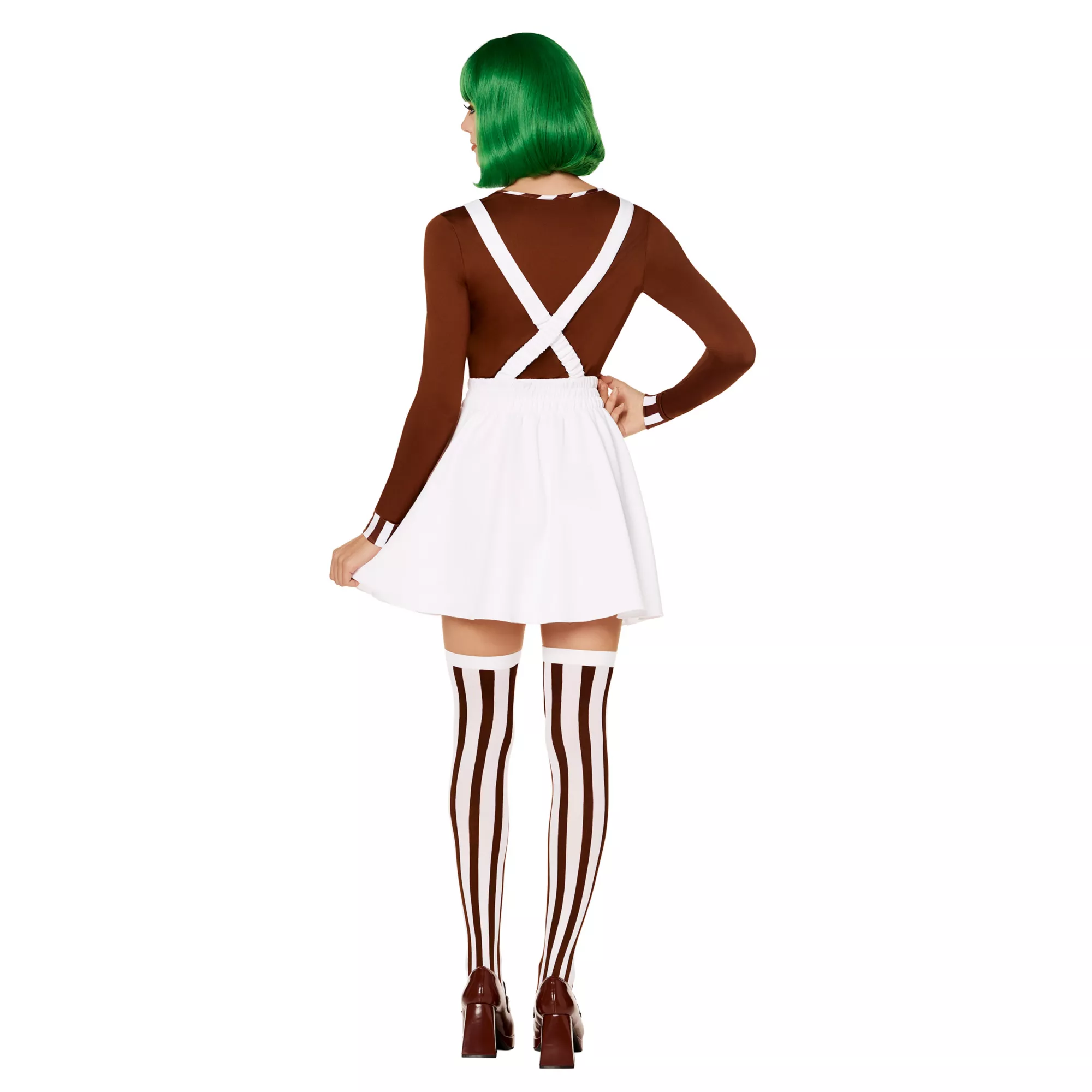 Adult Oompa Loompa Dress Costume - Willy Wonka and the Chocolate Factory at Spirit Halloween