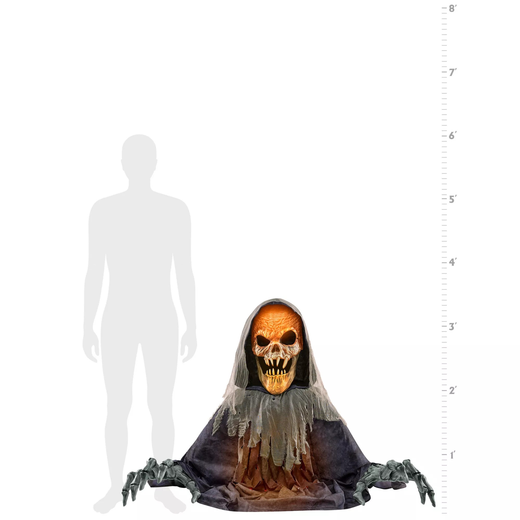 4 Ft 7 In Demonic Gatekeeper Animatronic at Spirit Halloween