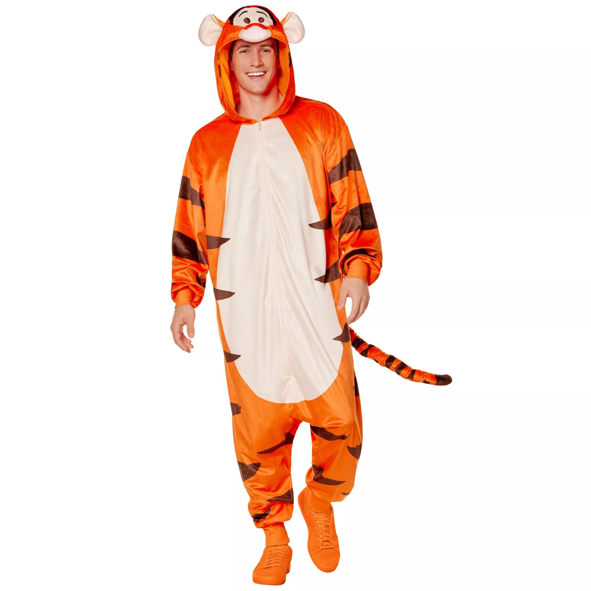 Adult Tigger Jumpsuit Costume - Winnie the Pooh at Spencer's