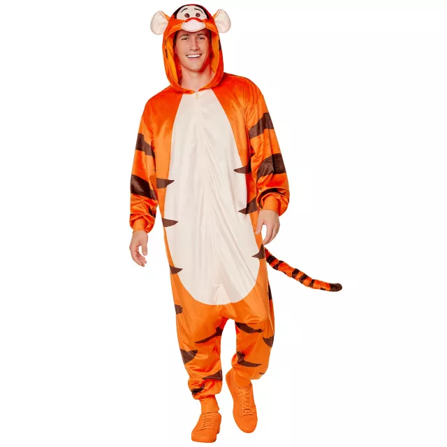 Adult Tigger Jumpsuit Costume - Winnie The Pooh - Spirithalloween.com