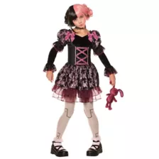 Kids Dark Rose Doll Dress Costume at Spirit Halloween