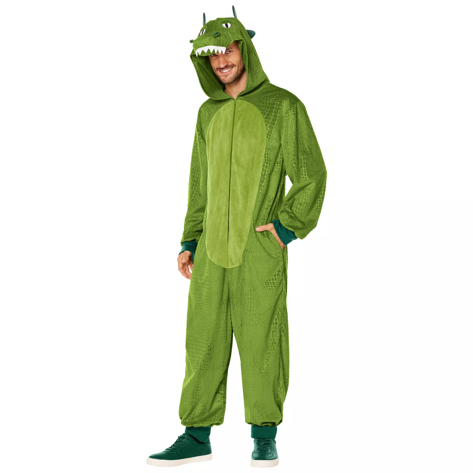 Adult Crocodile Jumpsuit Costume at Spirit Halloween