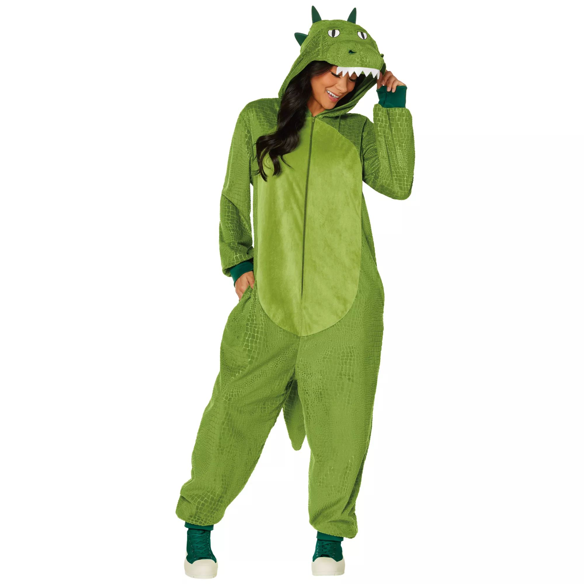 Adult Crocodile Jumpsuit Costume at Spirit Halloween