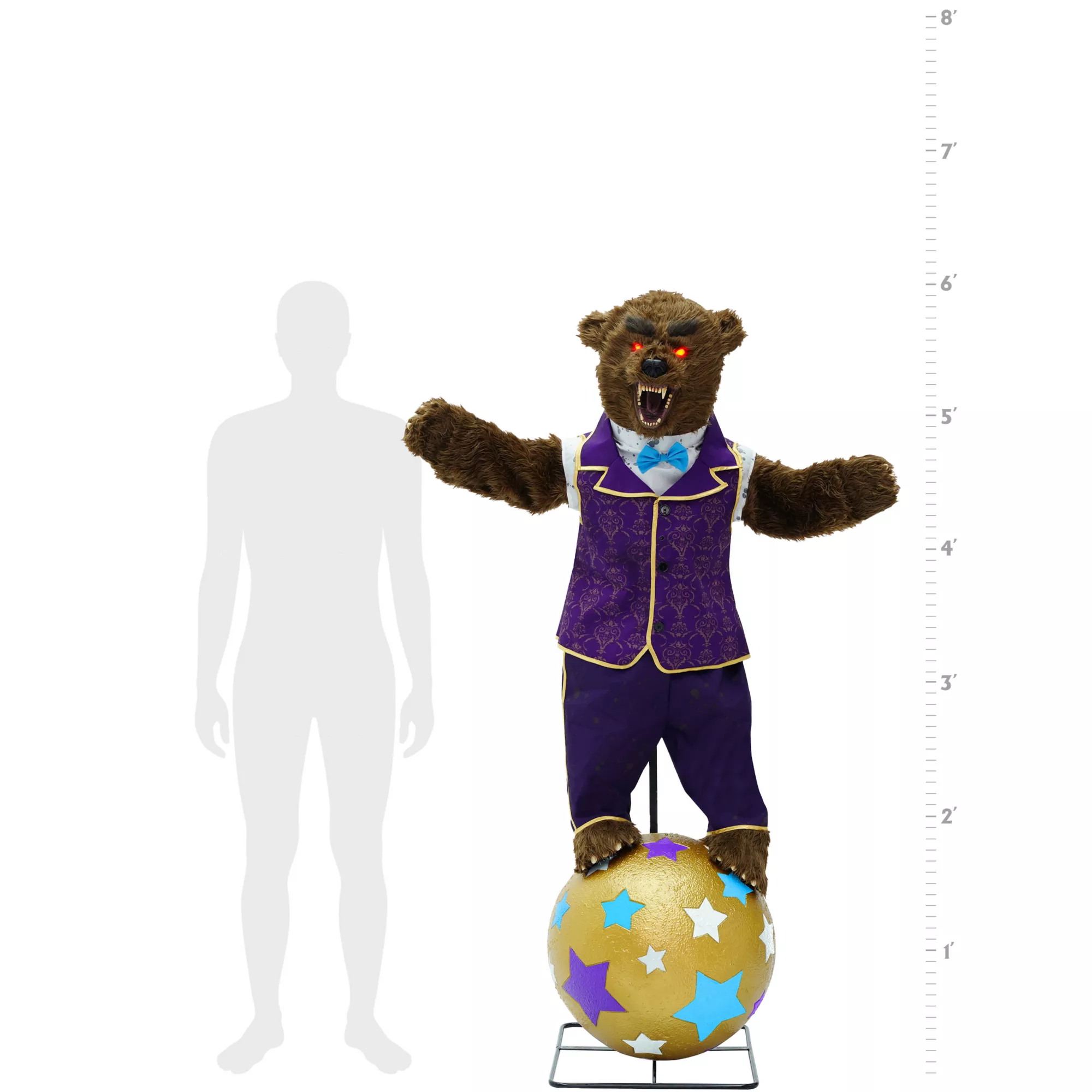 5 Ft 10 In Barnaby the Bear Animatronic at Spirit Halloween