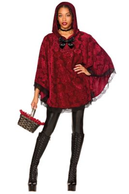 open lace back dress Wing Dress/Faux Silk/Poncho Dress/ Wing Sleeves-23032 Red – India Batik  Retail main image 0