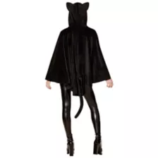 Adult Cat Poncho with Hood at Spirit Halloween