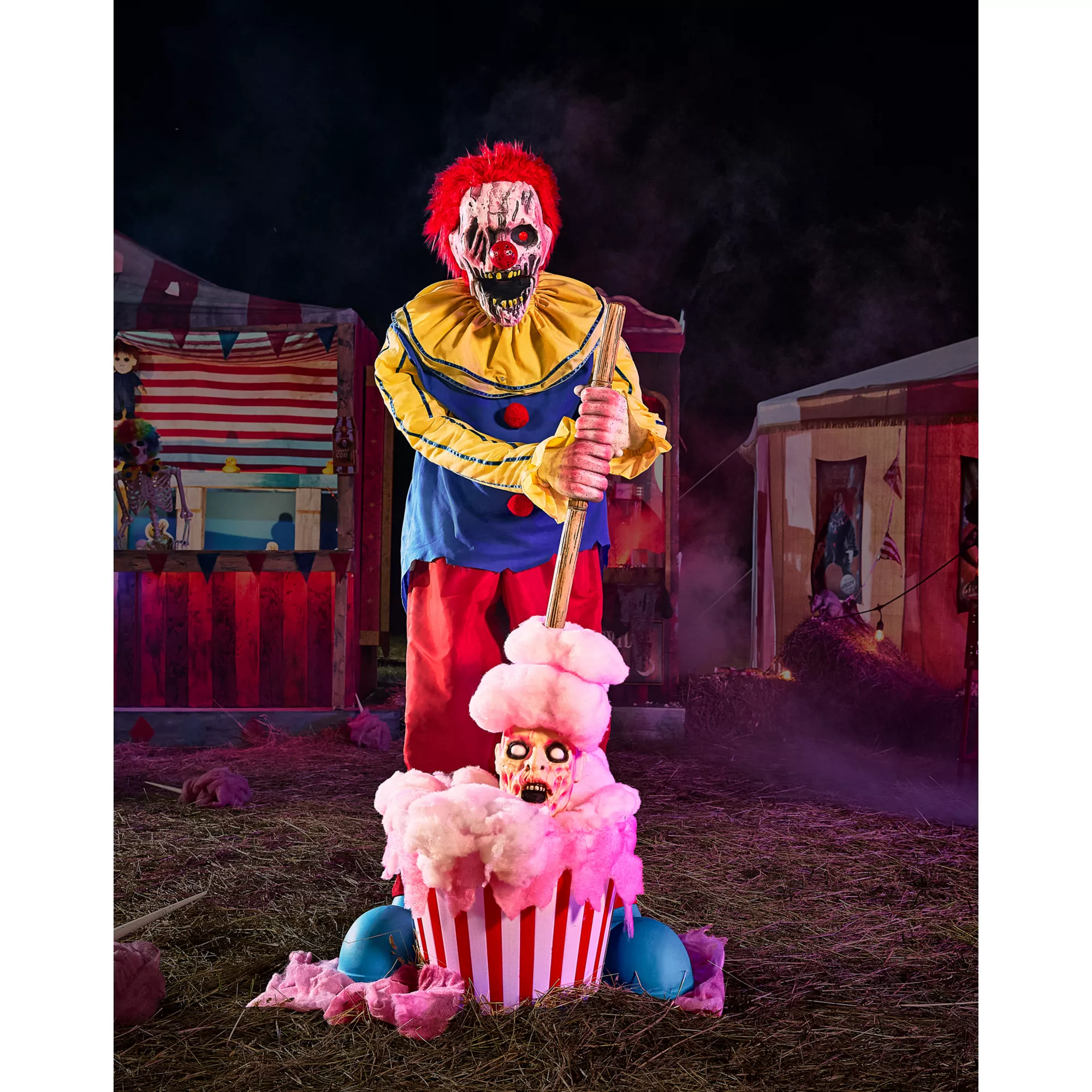 6.2 Ft Cotton Candy Dan Animatronic at Spirit Halloween