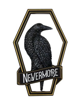 Gothic Noir Nevermore Raven Sign
