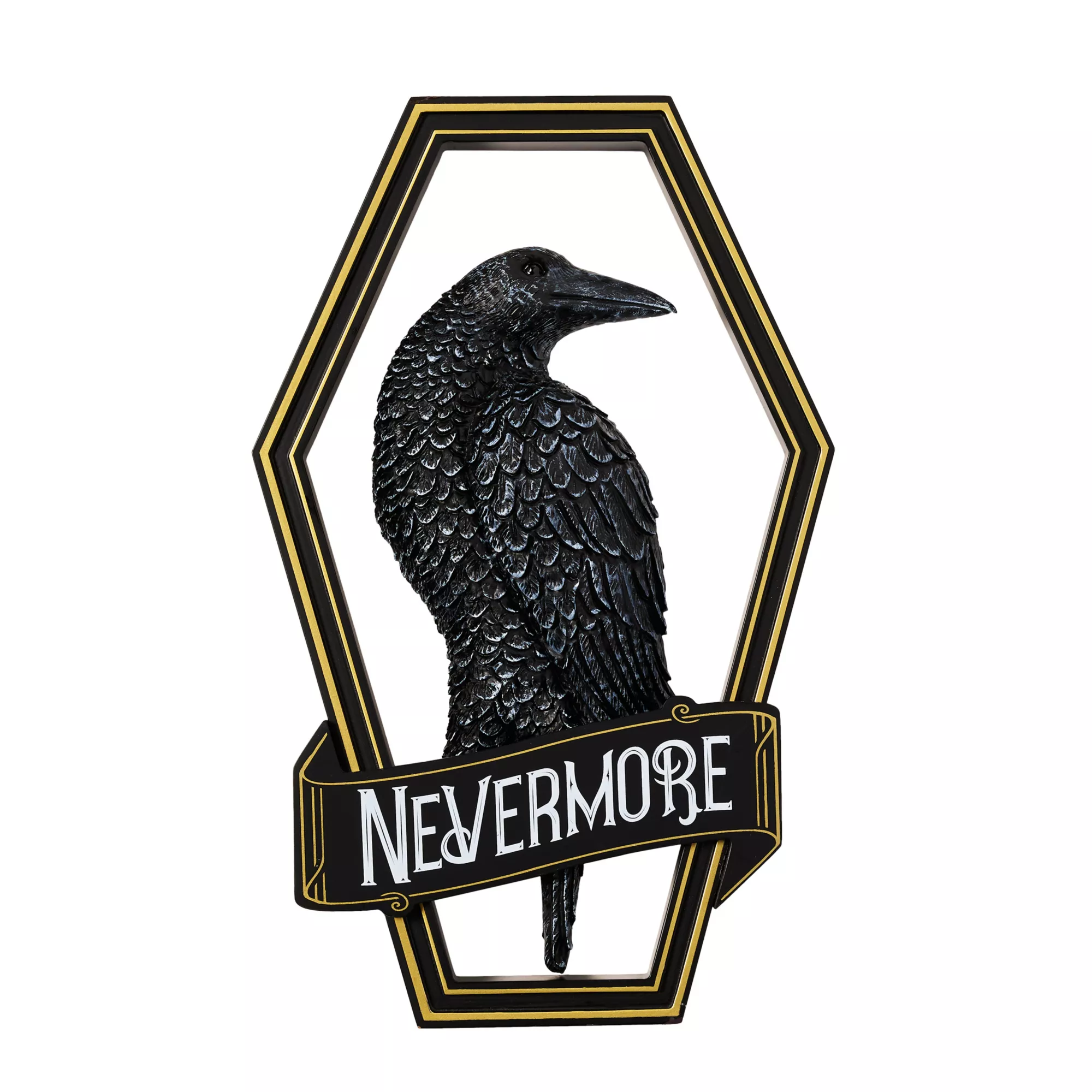 Gothic Noir Nevermore Raven Sign at Spencer's