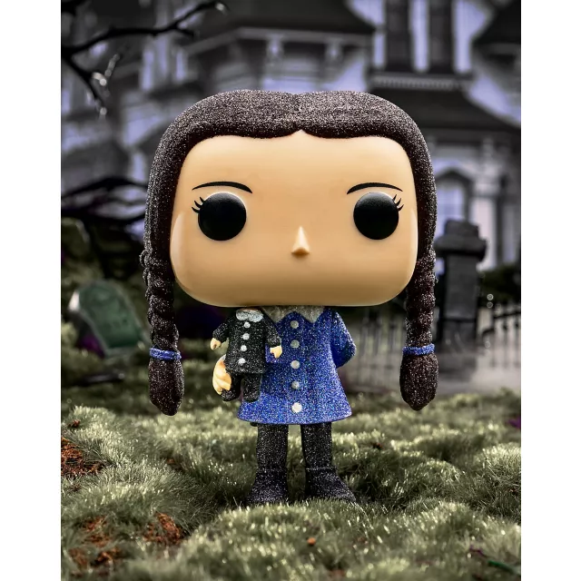 Wednesday Addams Diamond Glitter Funko POP Figure The Addams Family Spirithalloween