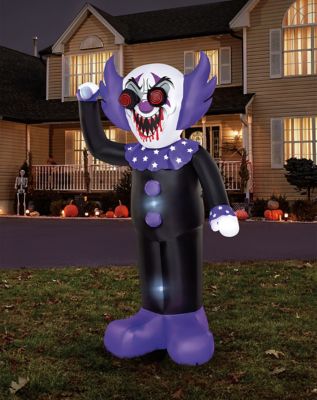 8 Ft. Spinning Eye Clown Light-Up Inflatable Decoration
