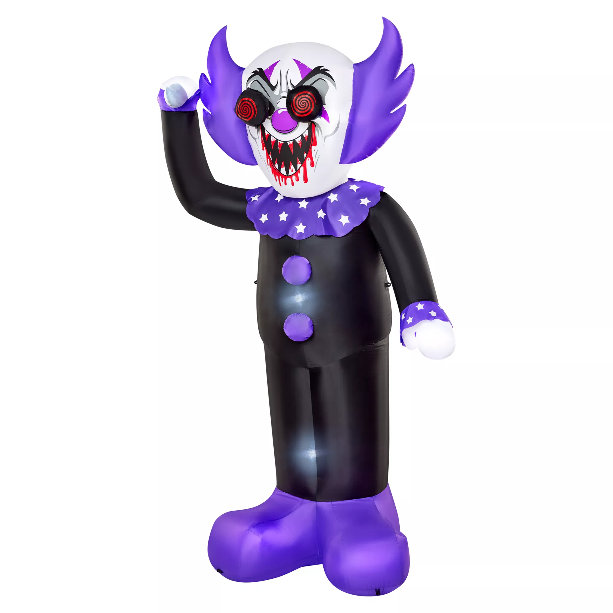 8 Ft. Spinning Eye Clown Light-Up Inflatable Decoration at Spirit Halloween