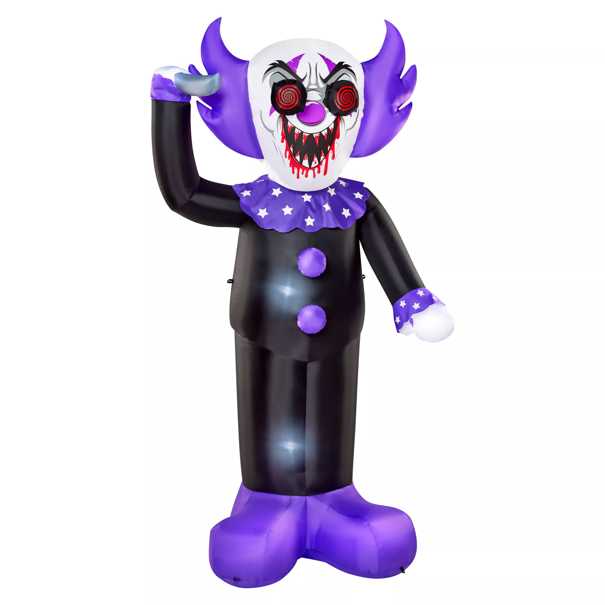 8 Ft. Spinning Eye Clown Light-Up Inflatable Decoration at Spirit Halloween
