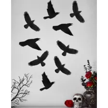 Gothic Noir Raven Wall Decal at Spirit Halloween