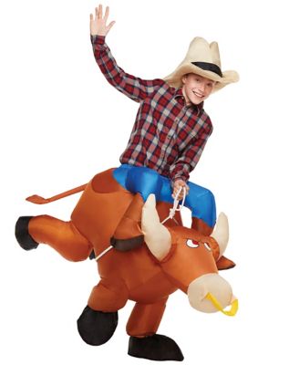 Kids Inflatable Bull Rider Costume - Spirithalloween.com